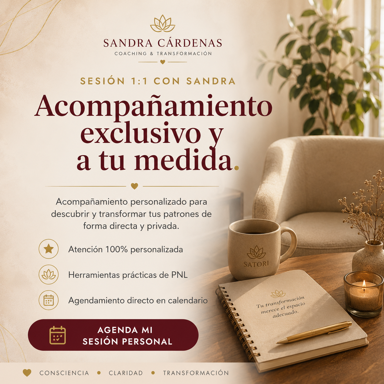 Sesión 1:1 con Sandra